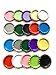 RUTICH 100 PCS Flat Decorative Bottle Cap Craft Bottle Stickers Double Sideds Printed for Hair Bows, DIY Pendants or Craft ScraPbooks,Mixed Colors(10 Colors)