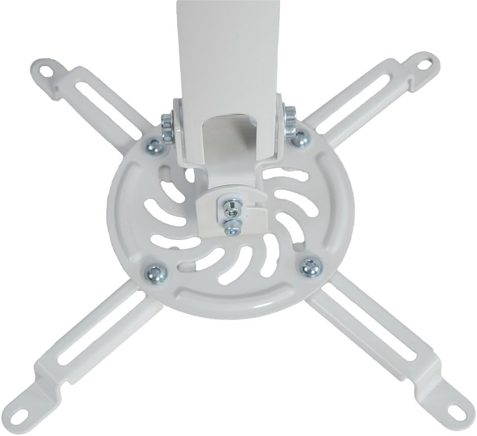 VIVO Universal Extending White Ceiling Projector Mount, Height Adjustable Projection (MOUNT-VP02W) : Electronics