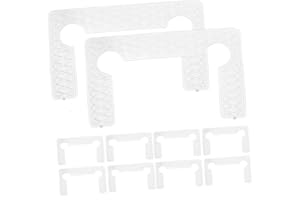 AUTSUPPL 20pcs Clear Rubber Gasket Pads for Shower Door Hinges Soft Design Anti-Slip Replacement for Glass