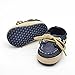 Voberry® Newborn Baby Boys' Premium Soft Sole Infant Prewalker Toddler Sneaker Shoes ( 6~12 Month, Dark Blue)