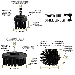 Drill Brush Attachment Kit, Drill Brush for
