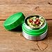 LunchBots Rounds 4oz Stainless Steel Non-insulated Leak-Proof Snack Container for Kids and Adults - Small Food Jar for Dressings, Dips, and Finger Foods - Dishwasher Safe - Green