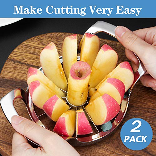 2 pieces Extra Large Apple Slicer Set, 12 Blade and 8 Blade Big Apple