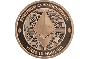 11FORCE Ethereum Copper Coin - (10 Pack) - 1 oz 0.999% Pure Copper Rounds - Cryptocurrency Collectors Item (Limited Edition)