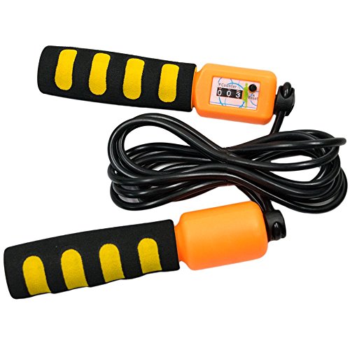 TukTek Super Jump Rope with Counter & Adjustable Length Kids First for Fun and Games Exercise Equipment Skipping Jump Rope for Adults Boys & Girls (1)