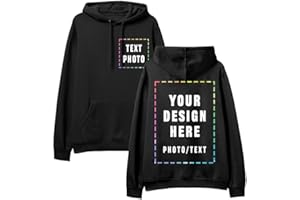 ORRATL Custom Hoodie, Custom Sweatshirts for Men Women, Personalized Hoodies Design Your Own with Photo Text Logo