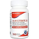 Pharmaris Potassium Citrate Extended Release, 1080mg (10 mEq Potassium Supplement), Helps Prevent Hypokalemia & Replenish Ele