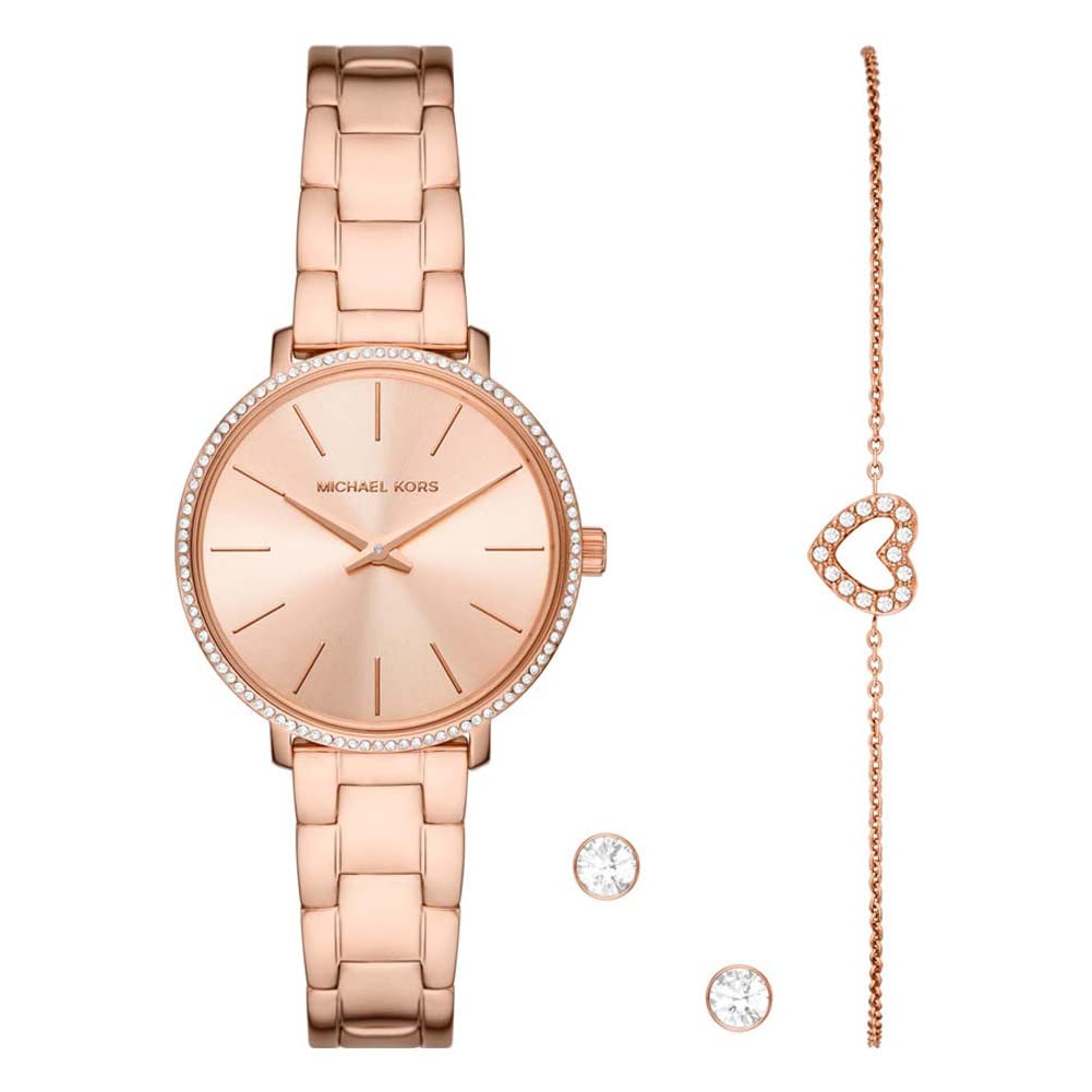 Michael Kors MK1040 Ladies Pyper Watch and Jewellery Gift Set — image 1