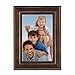 DesignOvation Kieva Solid Wood Picture Frame, Distressed Espresso Brown 4x6, Pack of 6