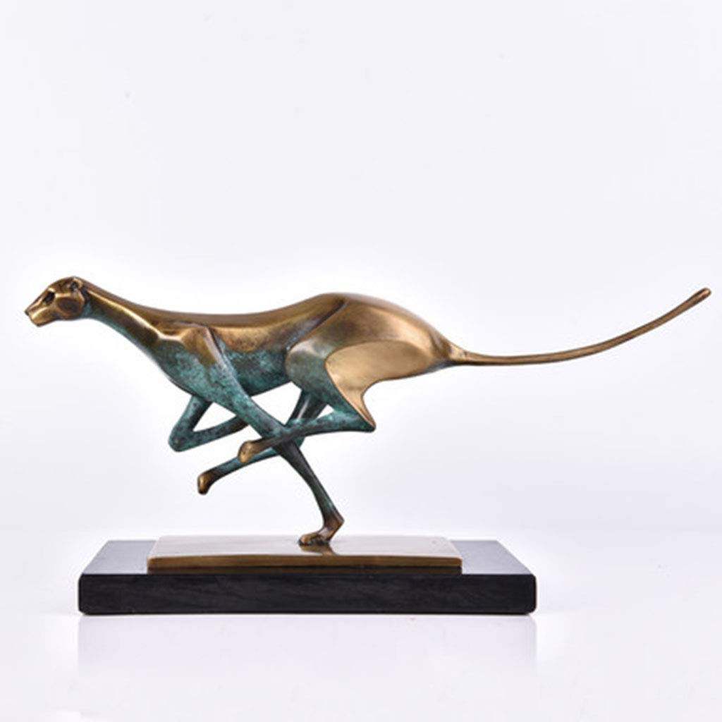 Blue Ornaments Decorative Accessories Household copper leopard 