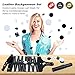 piboshi Travel Backgammon Set Detachable Portable Roll Up Design,Leather Backgammon Set Backgammon Chess Checkers Inside,Leather Backgammon Board Game Set (Black) (Black) (Black)