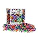 SCS Direct Building Block Bricks- Set of 1000 Pc Bulk- 7 Glow in The Dark Colors with 54 Roof Pieces - Compatible and Tight Fit with Major Brands- Great for Activity Table, School Projects