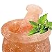 UMAID Himalayan Salt Mortar and Pestle Set Kosher, FDA Certified Food Grade Salt