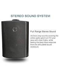 Caja de barco resistente al agua de 4.0 in para uso al aire libre, altavoces de superficie, montado para Skid Steer ATV UTV RZR carrito de golf tractor Powersports barco camión Jeep