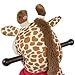 Kids Giraffe Animal Rocker W/ Wheels Children Ride On Toy Plush Rocking Chair