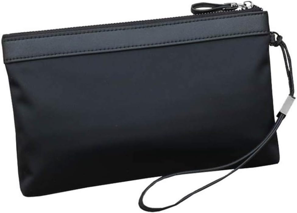 YMXQW Oxford Cloth Removable Men's Clutch, Cellphone Clutch Checkbook Handbag Clutch Wallet Men’s Bag Organiser Long Wallet Business Bag Wallet Durable-black 9.1inch