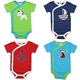 juDanzy baby boy bodysuits in kimono or standard styles