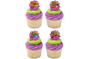 GÉNERIC TMNT Teenage Mutant Ninja Turtle Power 24 count Cupcake Rings Toppers