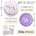 Children’s Unicorn Party Supply Pack, 72 Piece Set Rainbow of Party Supplies Plus Happy Birthday Banner, Purple, Serves 12