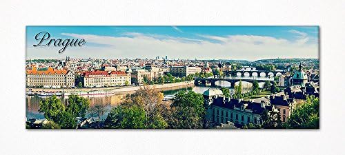 Prague Czech Republic Souvenir 4.5"x1.5" Panoramic Refrigerator Magnet