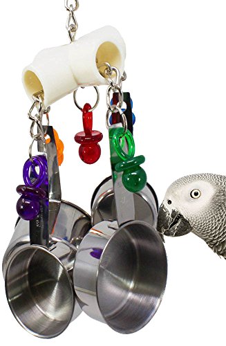 Bonka Bird Toys 1750 Clacker Bird Toy parrot cage toys cages african grey amazon conure cockatoo