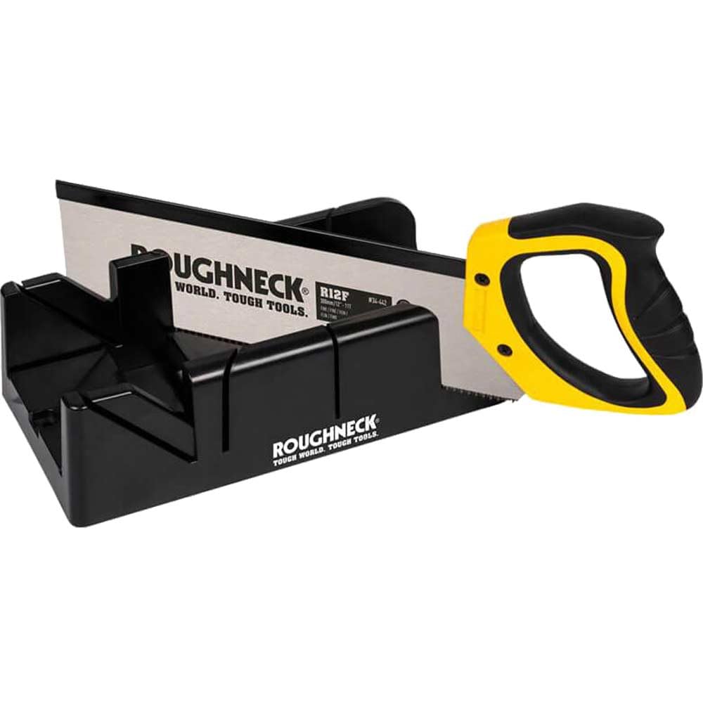 Roughneck ROU34490 R12F - Mitre Box & Hardpoint Tenon Saw - Fine 300mm/12" - 11T