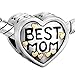 Pugster Heart Mom Love Charm Sale Jewelry Beads Fit Pandora Charms Bracelet Gifts
