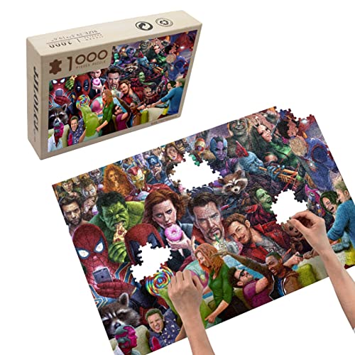 Puzzles for Adults 1000 Piece,Marvel Avengers Puzzle Game,Random Shaped