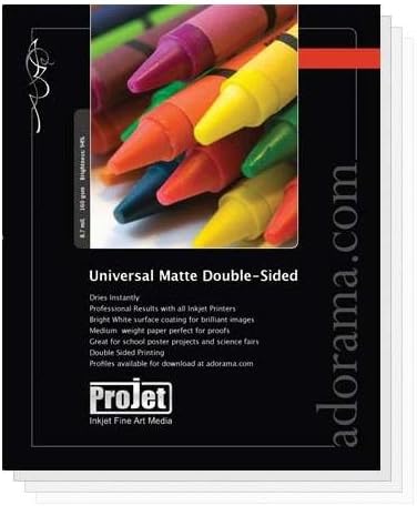 Projet Universal Double-Sided Matte Inkjet Paper, 8.5 mil, 160 GSM, 13x19", 50 Sheets
