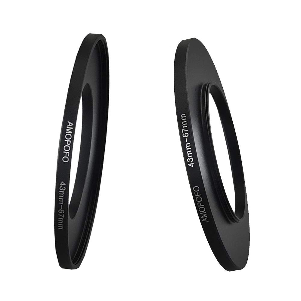 43mm to 67mm Camera Filters Ring,43-67m Camera Lens adapter(43mm to 67mm Step-Up Ringor Accessory),Compatible with All 43mm Camera Lens & 67mm Camera UV CPL Filter Accessory