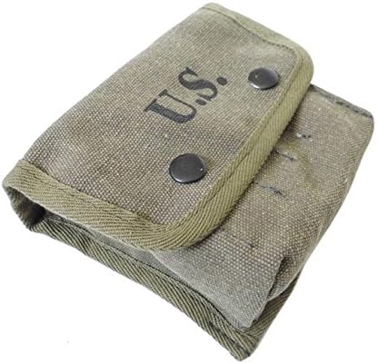 Reproduction Jungle US First Aid Kit Bag with Metal Hook Field Green