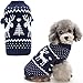 Small Dog Puppy Sweaters Cute Reindeer Clothes Navy Blue