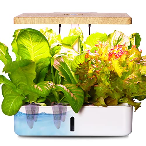 Hydroponics Growing System Herb Garden Indoor, Starter Kit with LED ...