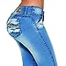 Aranza Women's Push Up Butt Lifting Stretch Skinny Jeans Levantacola Colombianos Size 10 COL 5/6 USA