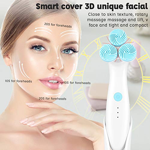 SYP Facial Cleansing Brush with 3 Speed 6 Brush Heads, Face brush for