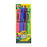 Crayola Silly Scents Smens 4-Pack of Scented Glitter Gel Pens