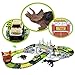 HEDGBOBO Race Track Dinosaur Create A Road 2 Toy Cars 2 Dinosaurs 142 Piece Flexible Track Train Playset