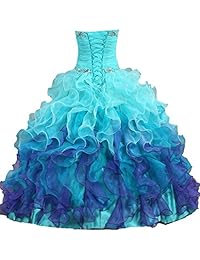 HORMIGAS - Vestidos de mujer con volantes, sin tirantes, arcoíris