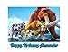Ice Age Edible Image Photo Cake Topper Sheet Personalized Custom Customized Birthday Party - 1/4 Sheet - 78790