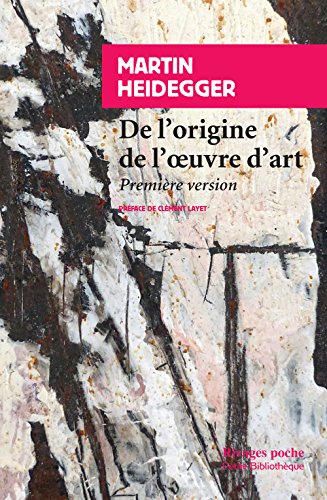 De l'origine de l'oeuvre d'art