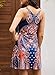 Happy Sailed Women Summer Dress Coverup Dress Floral Print Bohemian Beach Dresses,Large Blue