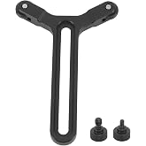Yunseity Y Bracket Lens Support with Double Wheels, 71.5mm Vertical Adjustment, Fits Ronin S, SC, Black, No Mount
