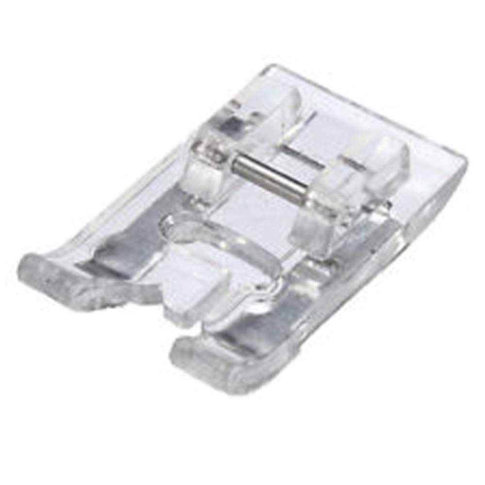 ZIGZAGSTORM 40110165 7mm Satin Stitch Presser Foot Transparent Buttonhole Foot for All Low Shank Snap On Singer,Brother,Babylock,Euro-Pro,Janome,Kenmore,White,Juki,New Home,Elna Sewing Machine