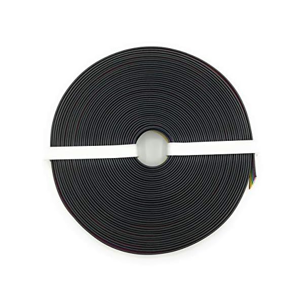 BELI-BECO L825/10 Kabel - Kupferlitze 8 x 0,25 mmÂ² - Flachleitung 8-adrig - 8-Farben: Schwarz, Rot, Blau, Grau, GrÃ¼n, WeiÃ, Gelb, Braun - 10 m Ring – Bild 6