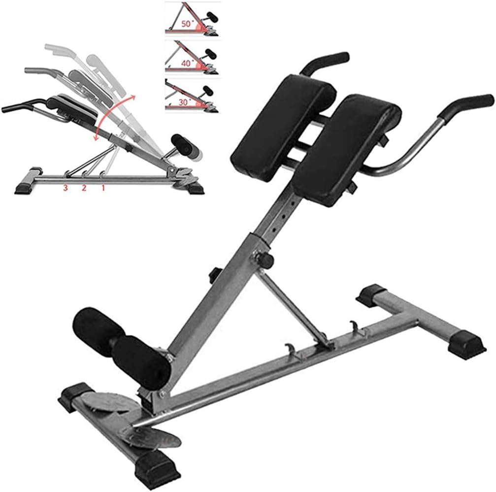 Jiajull Adjustable Roman Chair Multifunctional Back Hyperextension Bench For Strengthening Abs Strength Training Workout Fitness Equipment Home Gym Black Amazon Co Uk Kitchen Home