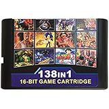 138 in 1 Game Cartridge 16 bit Game Card for Sega Mega Drive Genesis Console
