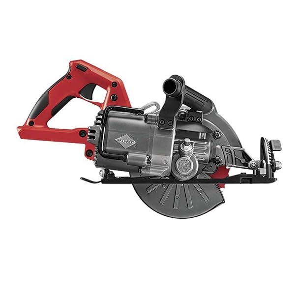 SKIL 48V 7-1/4” TRUEHVL CORDLESS WORM DRIVE SKILSAW WITH DIABLO BLADE, TOOL ONLY- SPTH77M-02, RED