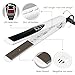 Amzdeal Ceramic Flat Iron Hair Straightener, Professional with Adjustable Temperature 175-465℉ Anti Static Hair Iron Digital Control with Auto Shut Off MCH Heating for All Hair