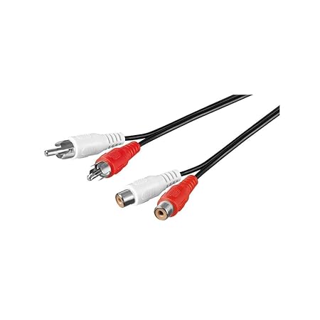 1.5m 2x Cinch Stecker auf 2x Cinch Kupplung