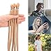 Noverlife 10 Strands 50cm/20″ Blonde Dreadlock Extensions, Single Ended Crochet Synthetic Dreadlocks Accessories, Jamaica Punk Hip-Hop Reggae Hair Braiding Wigs Faux Locs for Fashion Men Womenthumb 1